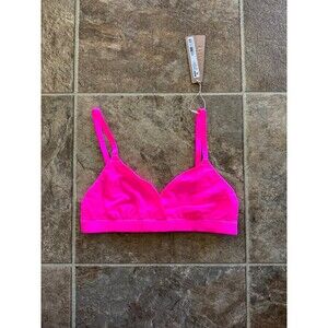 Skims Fits Everybody Crossover Bralette Neon Pink Size XXS